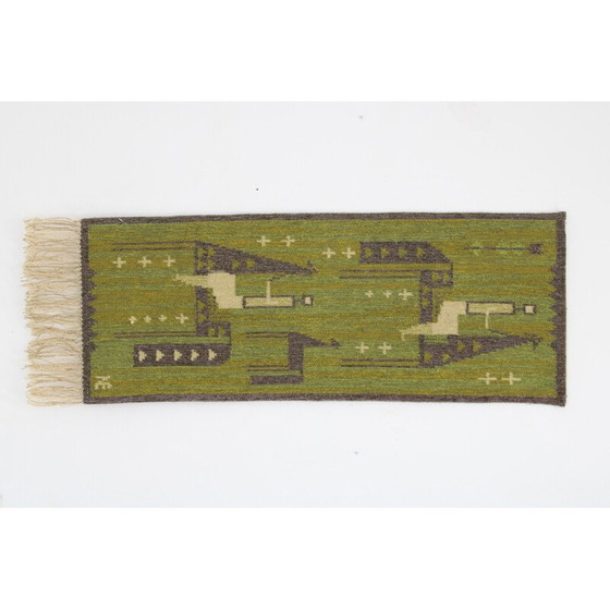 Image 1 of Tapisserie vintage en laine, Danemark 1970