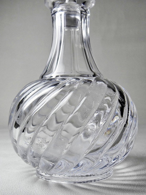 Image 1 of Petite Carafe Cristal De Baccarat Ancienne Modèle Bambou/Tors Xixe Xxe