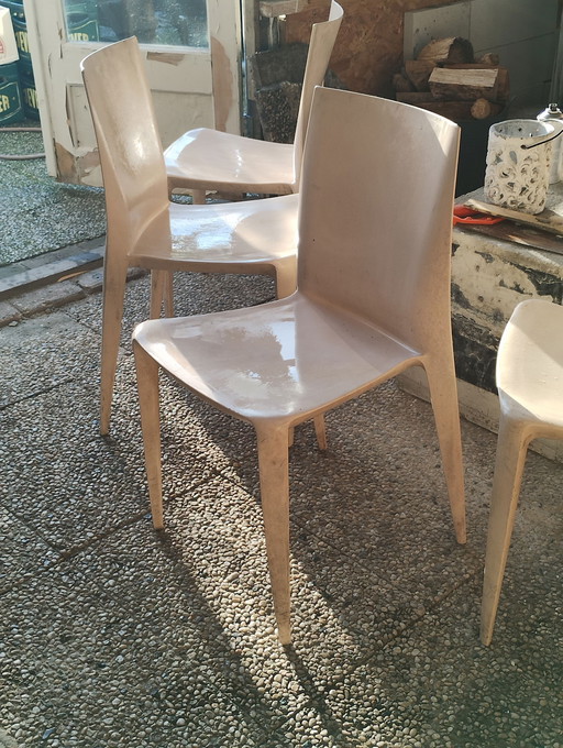 4x Philippe Starck Silk Collection Chairs