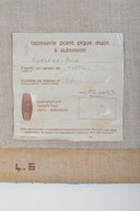 Tapisserie nouée main "Corsage Rose" (N° 4/6) par Robert Four Ateliers