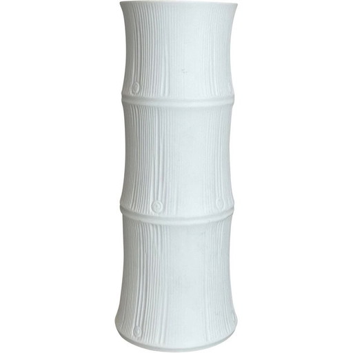 Vase vintage en porcelaine Op Art par Heinrich Fuchs pour Hutschenreuther, Allemagne 1970