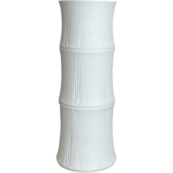 Image 1 of Vase vintage en porcelaine Op Art par Heinrich Fuchs pour Hutschenreuther, Allemagne 1970