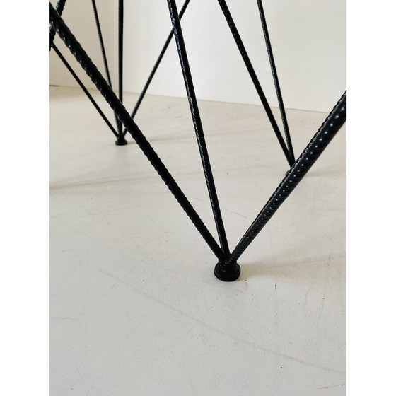 Image 1 of Table basse industrielle en verre, Italie 1970