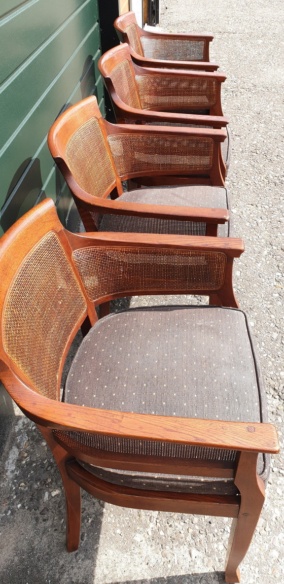 Image 1 of 4x Fauteuils de salle à manger Art Nouveau Schuitema