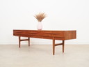 Planche basse en teck, Design danois, 1970S, Production : Danemark