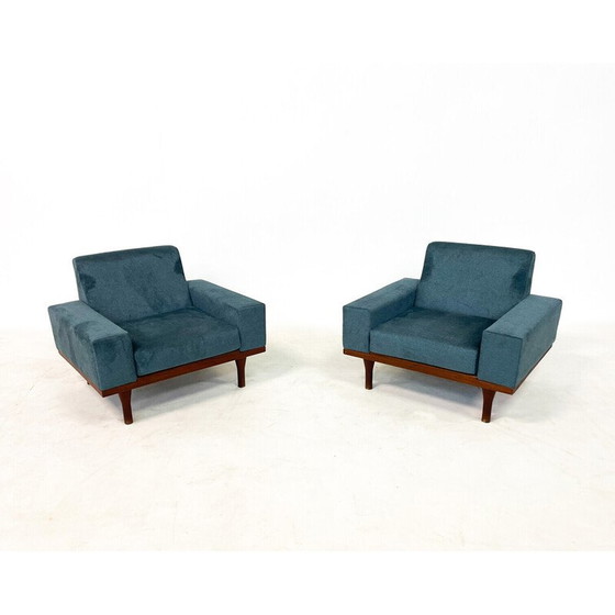 Image 1 of Paire de fauteuils du milieu du siècle modèle "Australia" par Illum Wikkelsø, Danemark années 1950