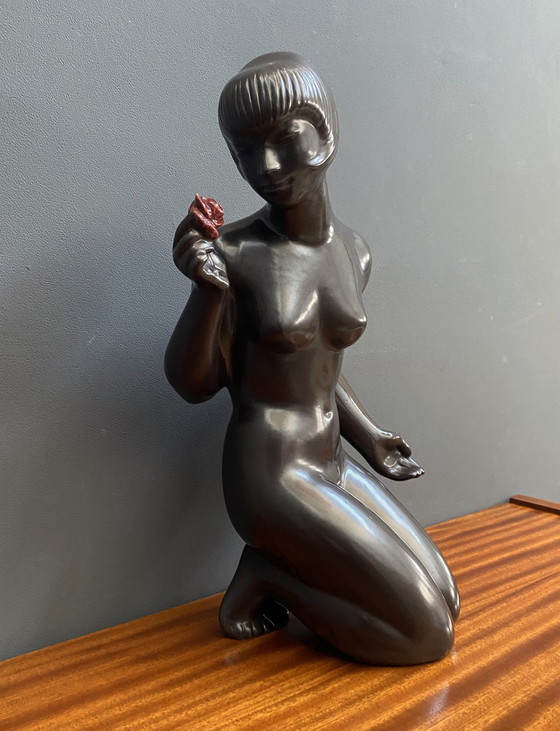 Image 1 of Figurine féminine en céramique de Jitka Forejtova pour Keramia 1960S