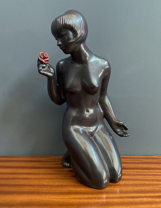 Image 1 of Figurine féminine en céramique de Jitka Forejtova pour Keramia 1960S