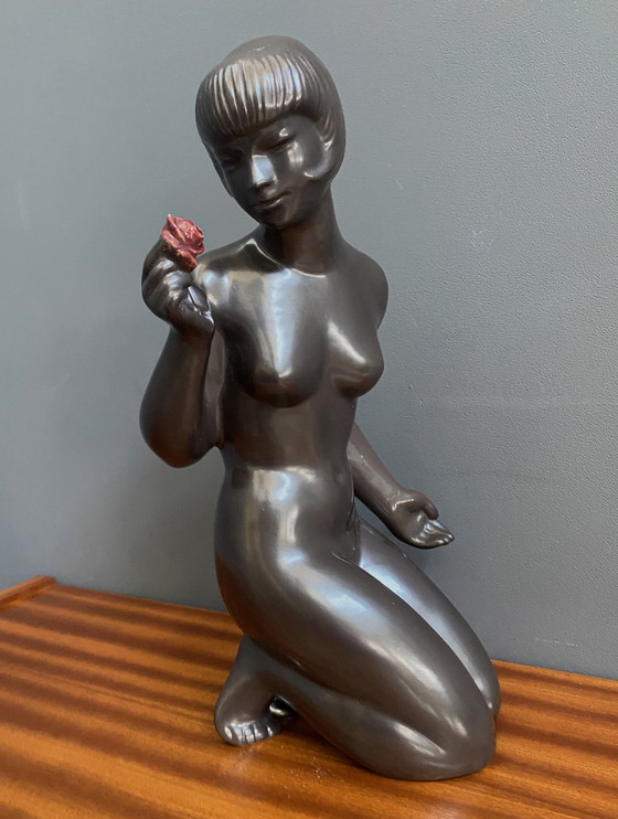 Image 1 of Figurine féminine en céramique de Jitka Forejtova pour Keramia 1960S