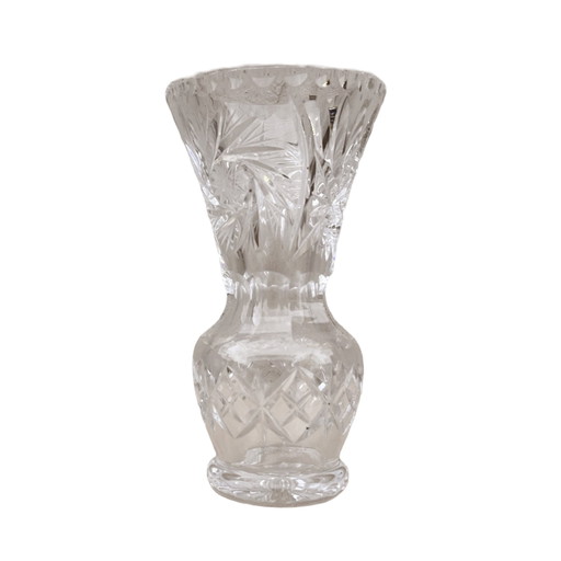 Vase en cristal Lausitzer Glas Bleikristall Allemagne 1970S