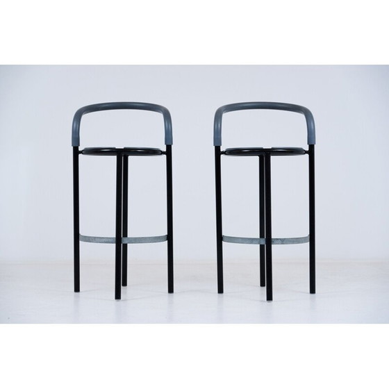Image 1 of Paire de tabourets vintage Fritz hansen Pelikan par Niels Gammelgaard 1987