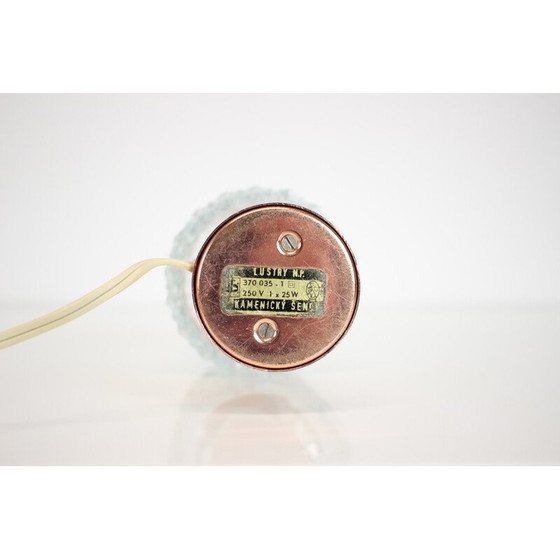 Image 1 of Lampe de table vintage en laiton et verre par Kamenicky Senov, Tchécoslovaquie 1960