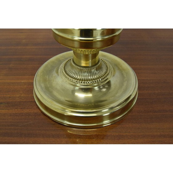 Image 1 of Lampe vintage en verre et laiton par Kamenicky Senov, Tchécoslovaquie 1960