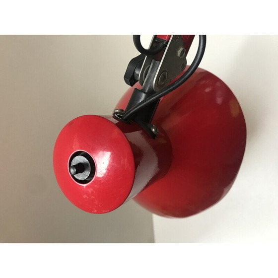 Image 1 of Lampe d'architecte vintage rouge, Rda
