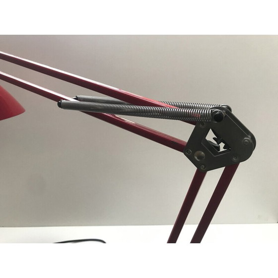 Image 1 of Lampe d'architecte vintage rouge, Rda