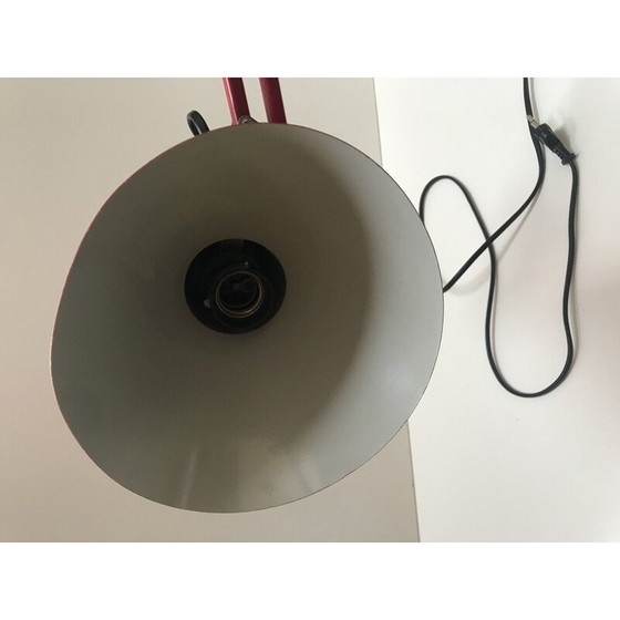 Image 1 of Lampe d'architecte vintage rouge, Rda