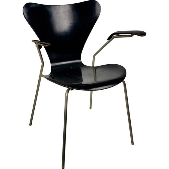 Image 1 of Chaise vintage avec accoudoirs Modèle 3270