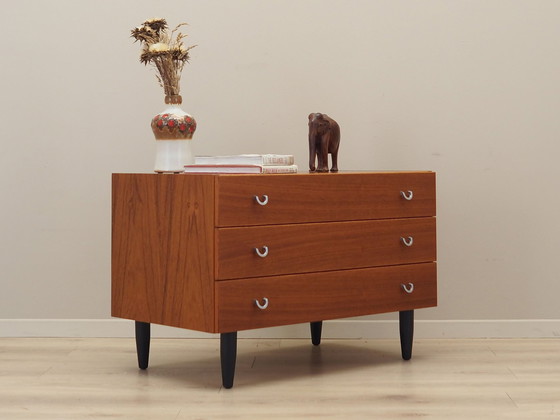 Image 1 of Commode en teck, design scandinave, 1970S, Manufacture : Æjm Møbler