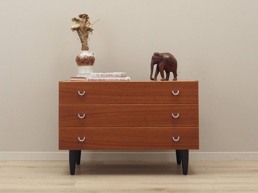 Commode en teck, design scandinave, 1970S, Manufacture : Æjm Møbler