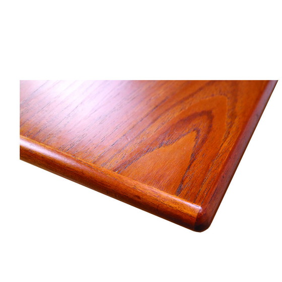 Image 1 of Table basse en teck à pied en V modèle 32 par E.W.Bach pour Møbelfabrikken Toften, Danemark, années 1960