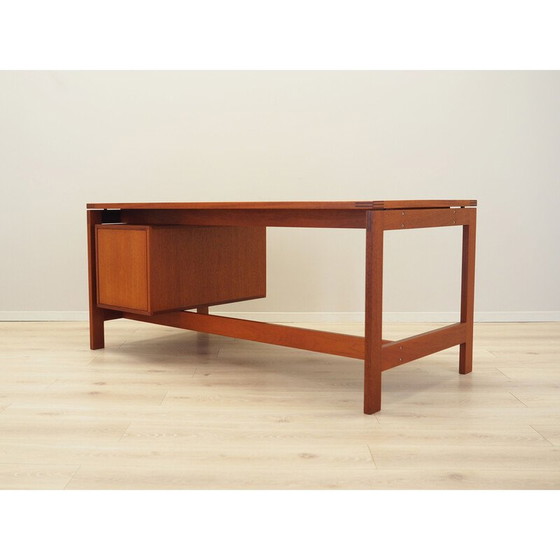 Image 1 of Bureau en acajou, design danois, années 1960, designer : Henning Jensen & Torben Valeur, fabrication : Munch Møbler