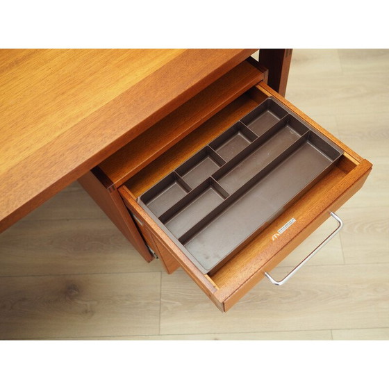 Image 1 of Bureau en acajou, design danois, années 1960, designer : Henning Jensen & Torben Valeur, fabrication : Munch Møbler