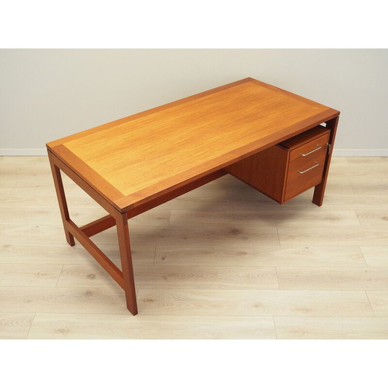 Image 1 of Bureau en acajou, design danois, années 1960, designer : Henning Jensen & Torben Valeur, fabrication : Munch Møbler