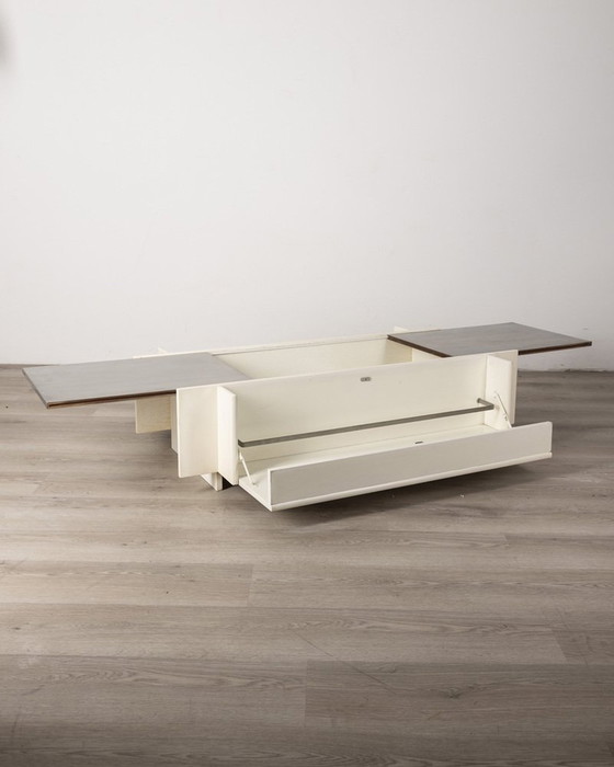Image 1 of Table de bar vintage en bois et métal chromé de Fiarm, 1960S