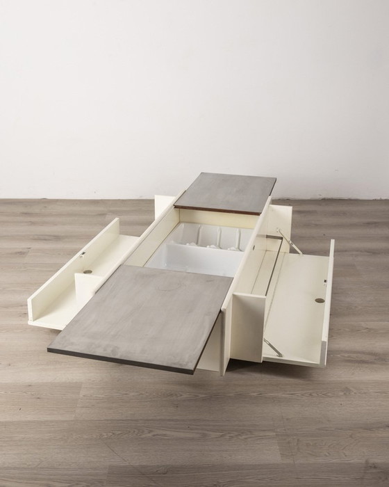 Image 1 of Table de bar vintage en bois et métal chromé de Fiarm, 1960S