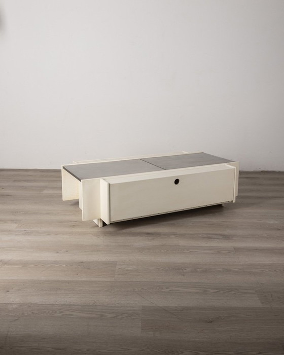 Image 1 of Table de bar vintage en bois et métal chromé de Fiarm, 1960S