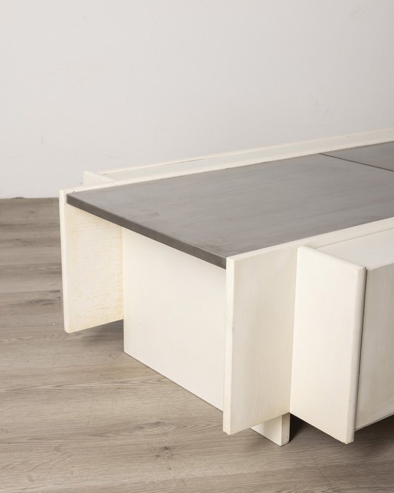 Image 1 of Table de bar vintage en bois et métal chromé de Fiarm, 1960S