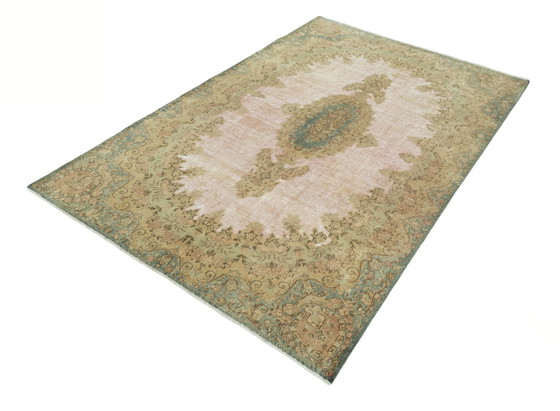 Image 1 of Tapis Vintage Royal noué à la main -284 X 183 cm - Élégance dans des tons pastel doux