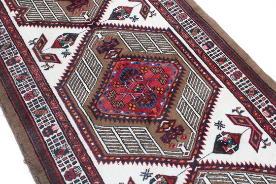 Image 1 of Tapis persan original noué à la main Ardebil Ancien 350 X 100 cm Top condition