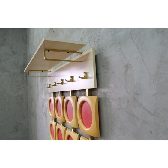 Image 1 of Porte-manteau mural vintage Allemagne 1970