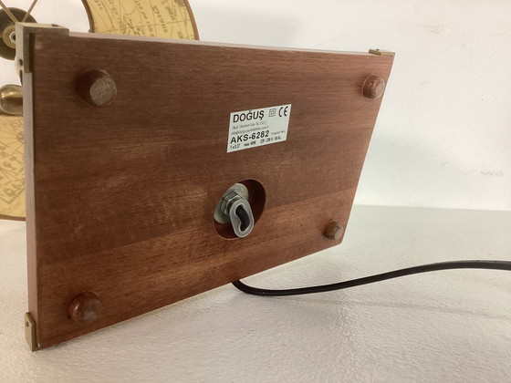 Image 1 of Lampe en teck maritime Eighties Design