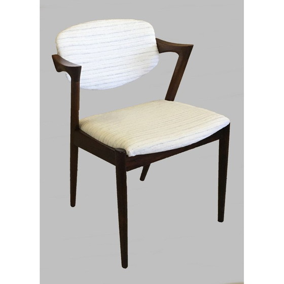 Image 1 of Ensemble de 4 chaises de salle à manger vintage en bois de rose par Kai Kristiansen pour Schous Møbelfabrik, 1960s