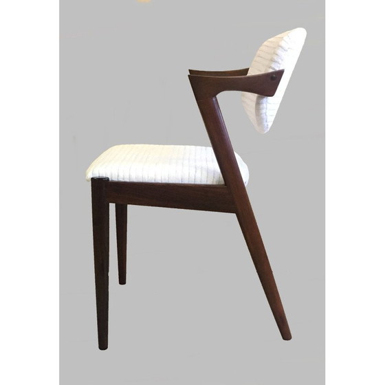 Image 1 of Ensemble de 4 chaises de salle à manger vintage en bois de rose par Kai Kristiansen pour Schous Møbelfabrik, 1960s