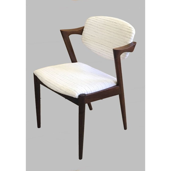 Image 1 of Ensemble de 4 chaises de salle à manger vintage en bois de rose par Kai Kristiansen pour Schous Møbelfabrik, 1960s