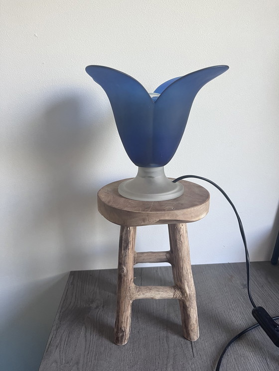 Image 1 of Lampe de table tulipe en verre