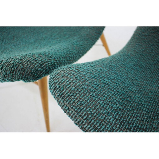 Paire de fauteuils Shell vintage de Miroslav Navratil, Tchécoslovaquie, années 1960