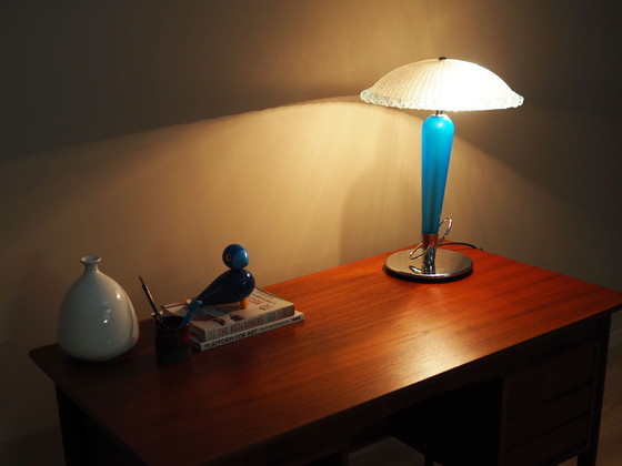 Image 1 of Lampe de bureau, verre de Murano, design italien, 1990S, production : Italie