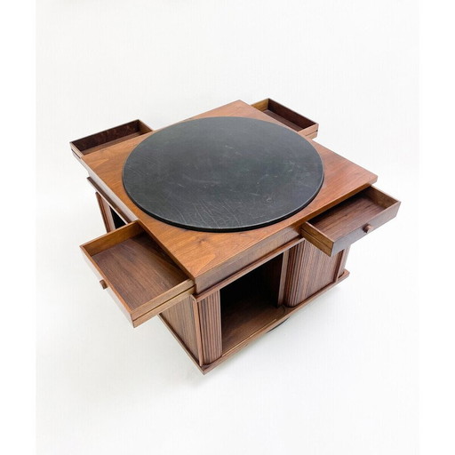 Table basse pivotante vintage par Gianfranco Frattini, Italie 1960