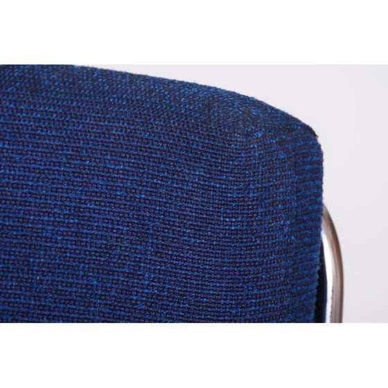 Image 1 of Fauteuil Bauhaus vintage en acier chromé, Tchécoslovaquie 1950