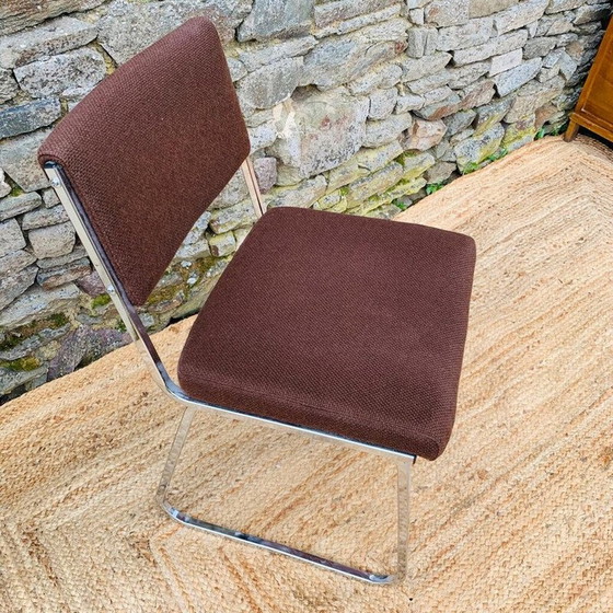 Image 1 of Paire de chaises chromées vintage