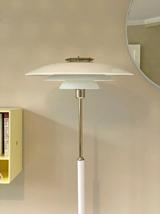 Image 1 of Belid Sweden Large Floor Lamp White Scale Lamp