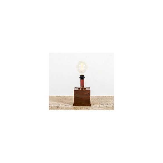 Image 1 of Lampe de table vintage danoise en cuivre