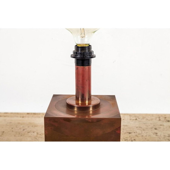 Image 1 of Lampe de table vintage danoise en cuivre