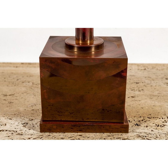 Image 1 of Lampe de table vintage danoise en cuivre
