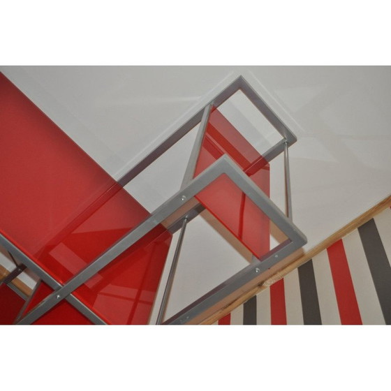 Image 1 of Bureau vintage Bauhaus avec chaise et armoire métallique