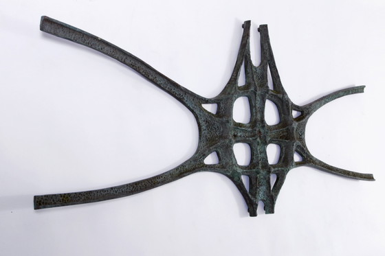 Image 1 of Sculpture murale en bronze de style brutaliste "Timeless Elegance